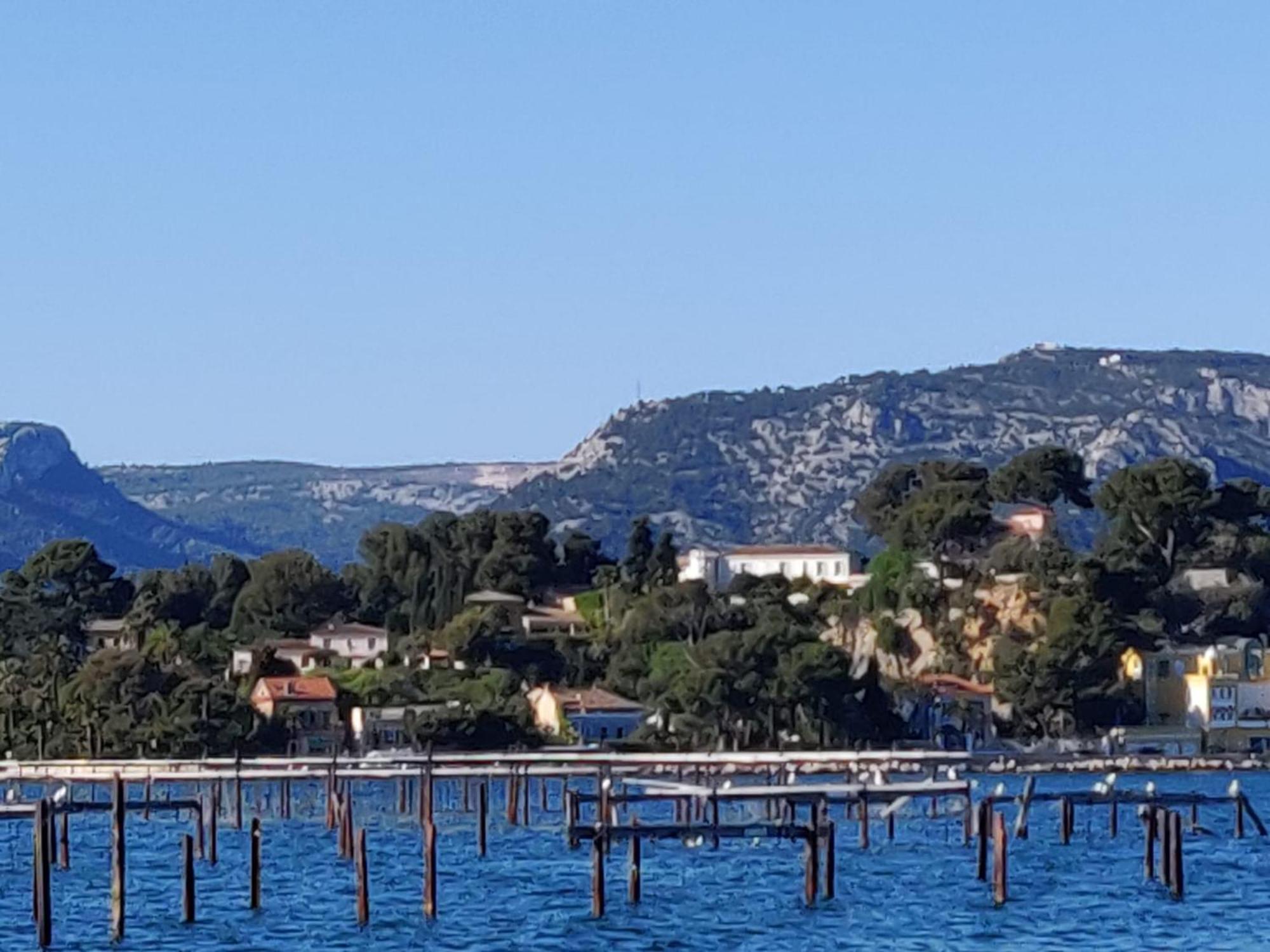 Villa-Chateau Les Terrasses, Tamaris, Vues Mer Exceptionnelles Au Calme, Mer Et Plage A 2Mn A Pied La Seyne-sur-Mer Exterior foto